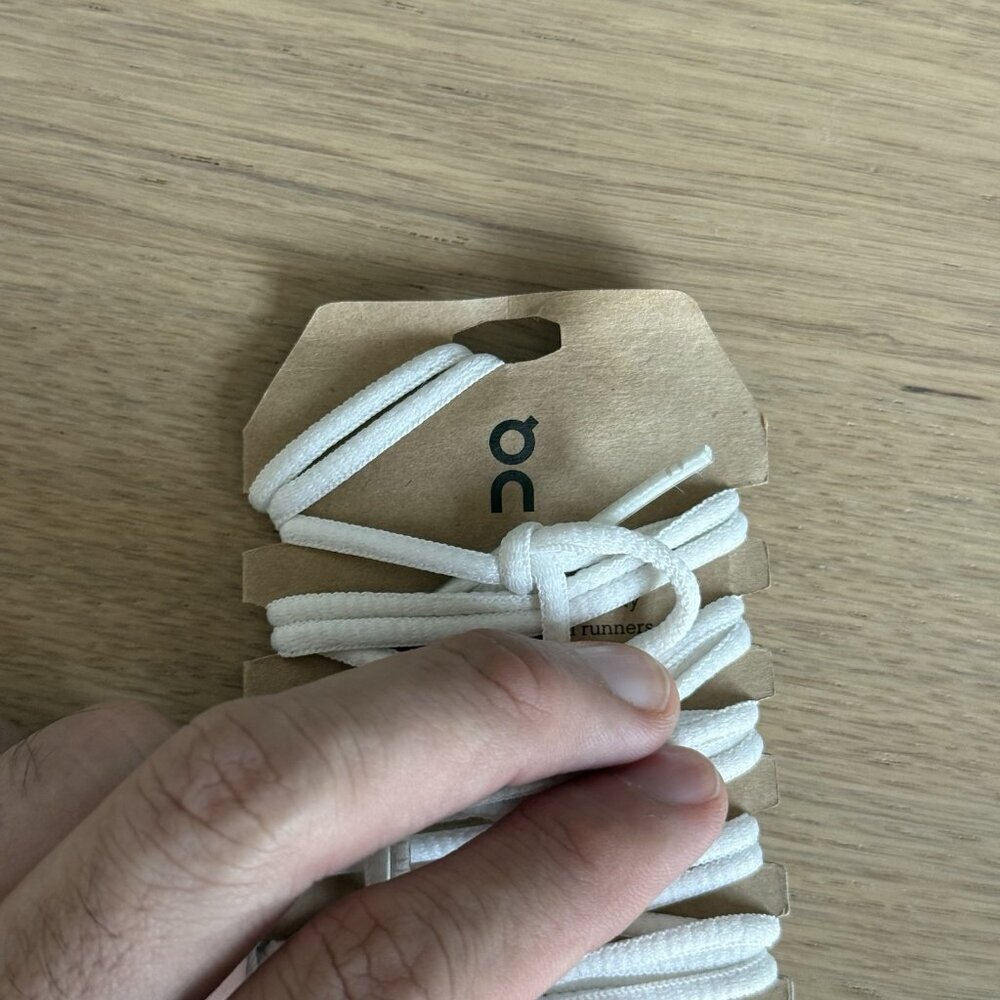 On Cloud Laces White Replacement Sneakers Laces Owner ID‎ CARD READ!! - Picture 4 of 5